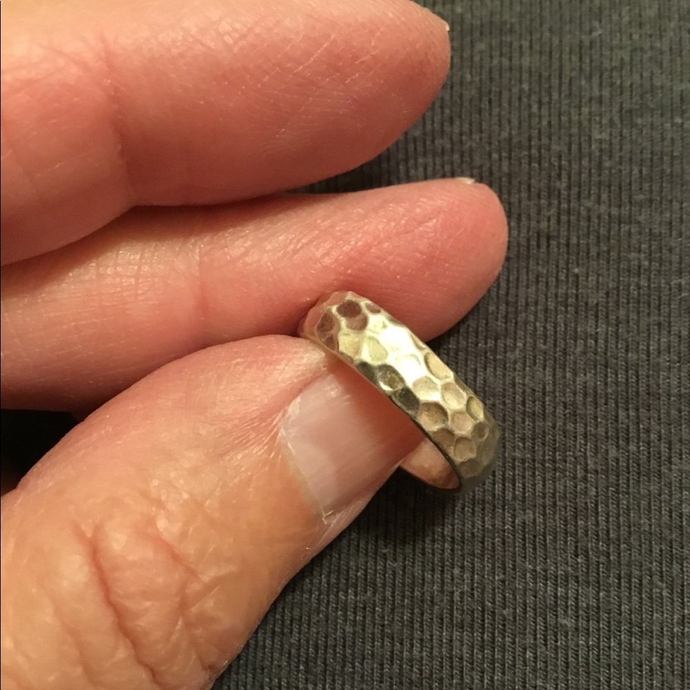 Hammered Silver Toe Ring - image 4